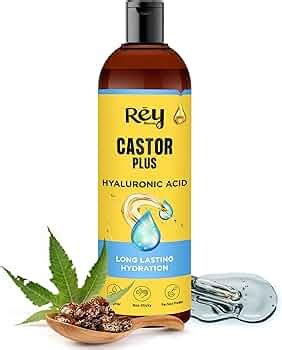Rey Naturals Castor Oil For Hair Growth Plus Hyaluronic Hair Oil ...