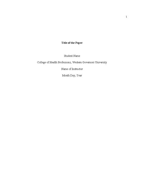 APA Document Formatting- APA 7th Edition Template - Title of the Paper ...