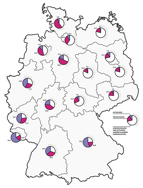 Map of Religions in Germany