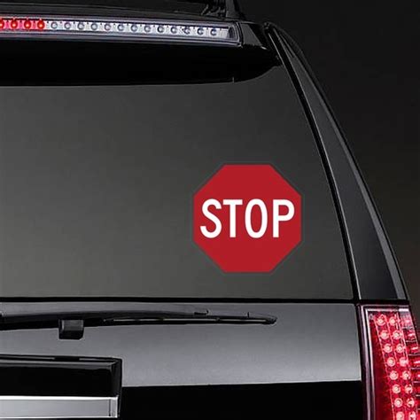 Great Stop Sign Sticker