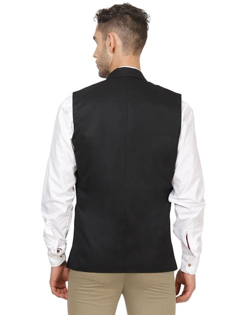 Black Waist Coat – Tahvo India