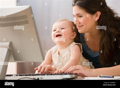 Daughter Using Computer 的图像结果