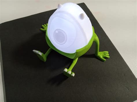 STL file Mike Wazowski, Monsters, INC. light, Tealight with base 👽 ...