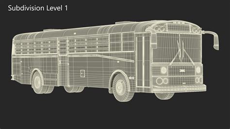3D model Thomas Saf T Liner Prison Transport Bus Simple Interior | 3D ...