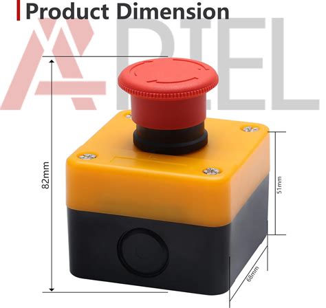 APIELE Emergency Stop Pushbutton Switch 1NO1NC 660V India | Ubuy