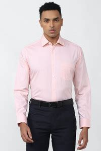 VAN HEUSEN Men Solid Formal Pink Shirt - Buy VAN HEUSEN Men Solid ...