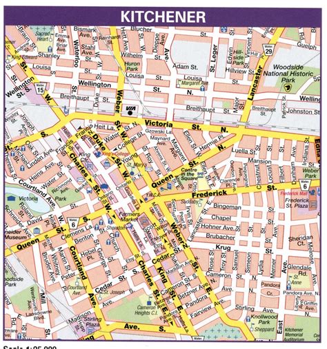 Map Of Downtown Kitchener