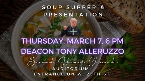 3/7 Lenten Soup Supper with Dcn. Tony Alleruzzo, 816 W 26th St, Erie ...