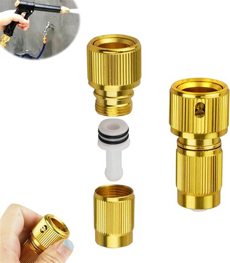 2 PCS Expandable Garden Hose Repair Kit, Set Brass of Pocket Water Hose ...