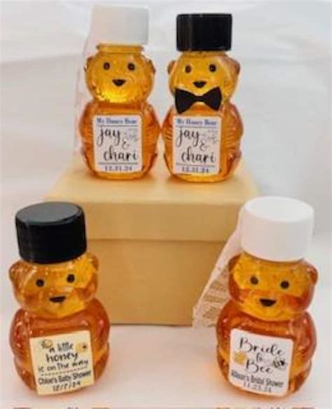 Honey Bear Favors; Honey Wedding Favors; Honey Baby Shower Favors ...