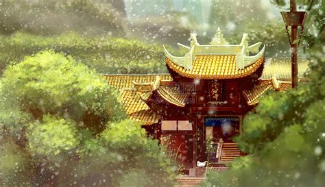 中国风建筑插画图片下载-正版图片400121630-摄图网