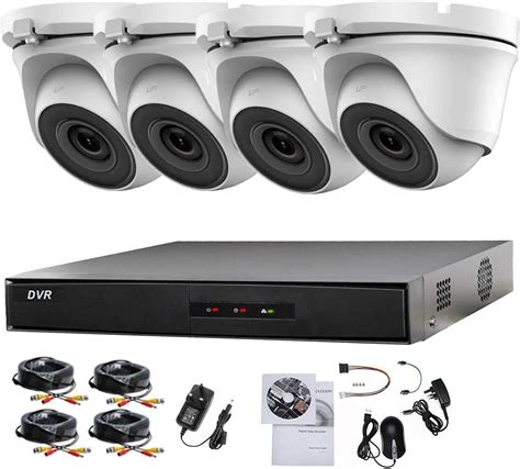 HIKVISION HIWATCH 4CH DVR CCTV KIT SECURITY SYSTEM & 4X HIWATCH ...