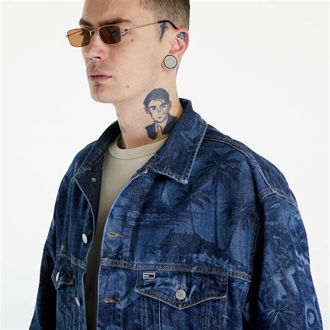 Jackets Tommy Jeans Aiden Oversized Trucker Jacket Denim | Footshop