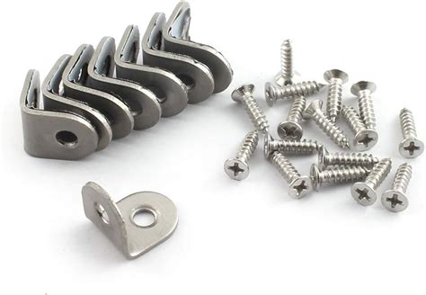 Buy PZRT 8-Pack 30x30x16mm L Shape Corner Bracket Stainless Steel Heavy ...