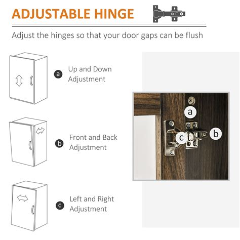 Buy HOMCOM Rustic Kitchen Sideboard, Serving Buffet Storage Cabinet ...