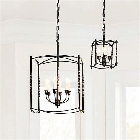 Carriage House Pendant with Steel & Traditional Design