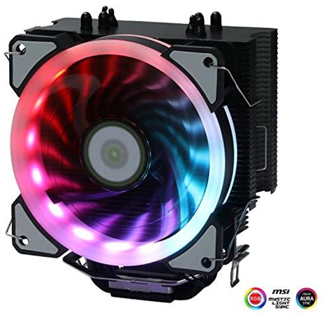 Buy Aluminum CPU Air Cooler LED Addressable RGB Fan for Computer Case ...