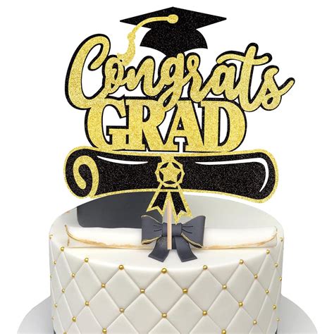ZHUOWEISM Glitter Congrats Grad Cake Topper for 2022 India | Ubuy