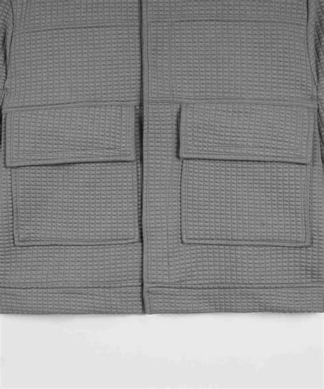 GREY QUILTED JACKET– TOIR