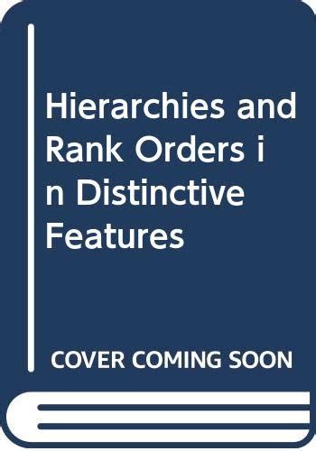 Buy Hierarchies and Rank Orders in Distinctive Features Book Online at ...