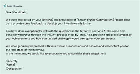 Image result for Giving Interview Feedback Examples
