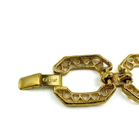 Vintage Monet Gold Plated Bracelet, 1980s at 1stDibs | monet bracelet ...