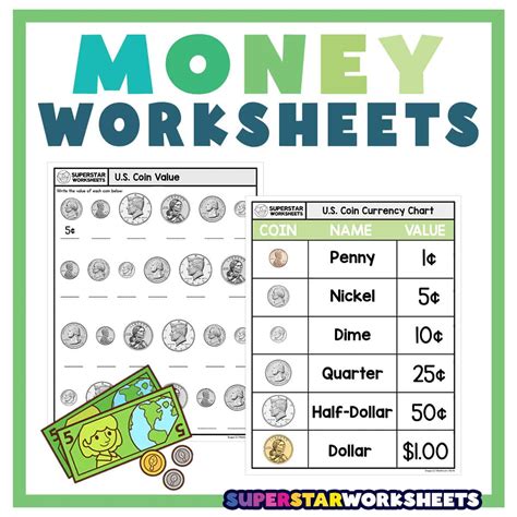Counting Money Worksheets up to $1 - Worksheets Library