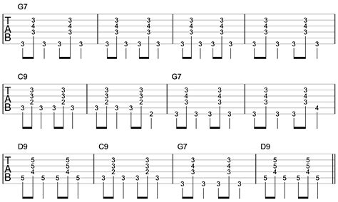 Jazz Guitar Chord Progressions