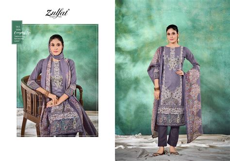 ZULFAT DESIGNER SUITS TANIA VOL 3 COTTON PRINT SALWAR SUITS AT BEST ...
