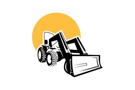 Trendige und professionelle Bagger-Logo-Design-Vektorvorlage | Premium ...
