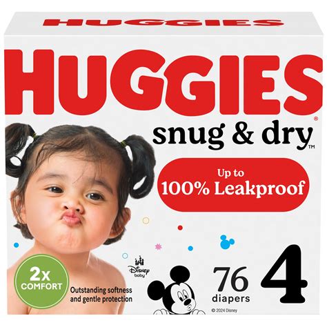Amazon.com: Huggies Size 4 Diapers, Snug & Dry Baby Diapers, Size 4 (22 ...