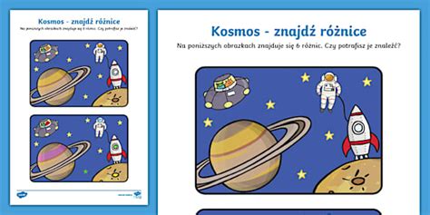 Kosmos - znajdź różnice | Znajdź różnicę