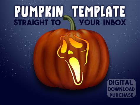 Scream Pumpkin Carving Templates