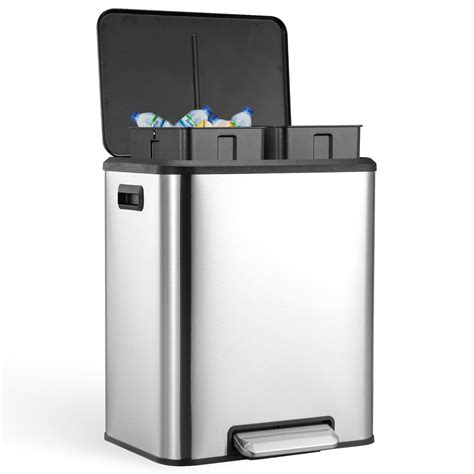 ***USED READ NOTES***8 Gallon Kitchen Trash Can, Dual Removable Liners ...