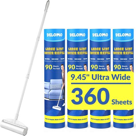 Amazon.com: Large Lint Rollers for Carpet, Sticky Rollers for Floor ...