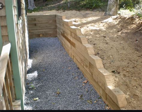 Landscape Timber Retaining Wall Details