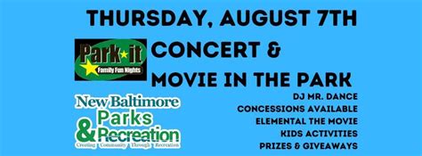 Free Movie & Concert in the Park, Walter and Mary Burke Park, New ...