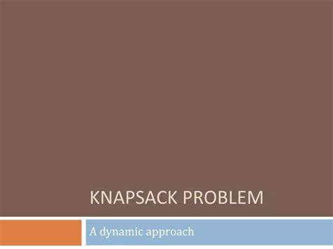 Image result for Knapsack Problem Poster