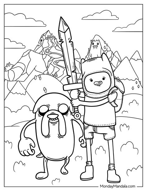 Adventure Time Color Pages 的图像结果