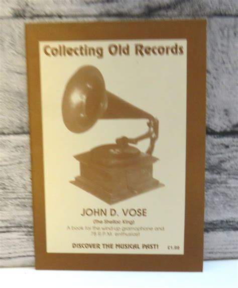 Collecting Old Records by John D. Vose | Vintage Music History Book | J.W.B Books - country music history books