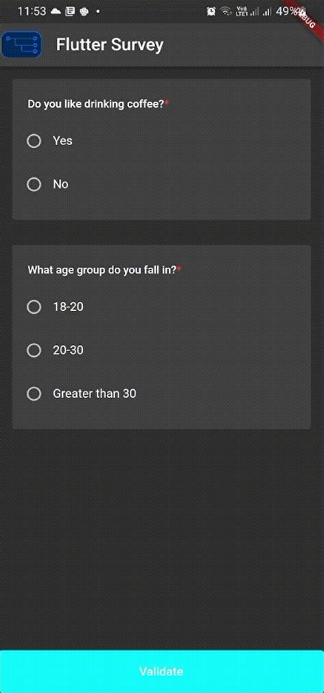 Image result for Flutter Survey App Tutorial