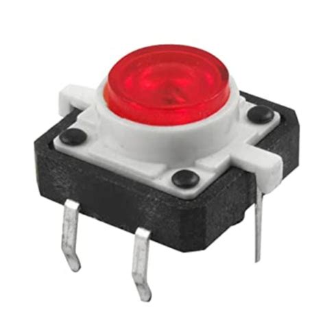 Probots Tactile Push Button Switch Momentary with Red LED Buy Online ...