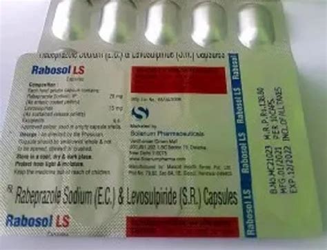 Rabeprazole Tablet - Rabeprazole Levosulpiride Capsules Manufacturer ...