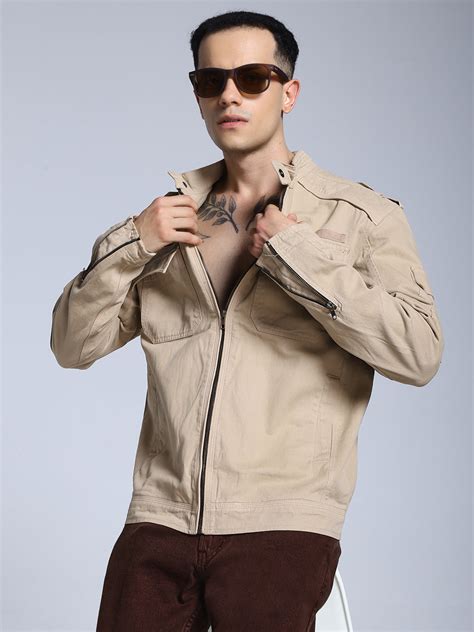 Utility Rider Jacket (Beige) – St.Jones