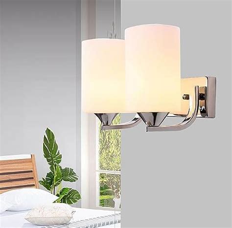 Lyse Decor Double Wall Light Or Two Shade Wall Lamp for Bedroom, Living ...