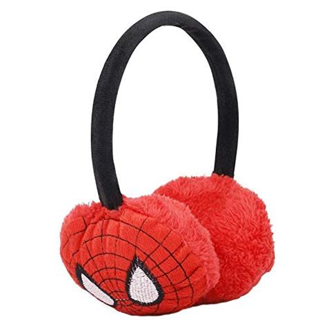 Poftik Boy's and Girl's Woollen Superhero Ear Muffs for Kids - Super M