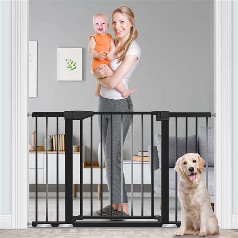 Buy Baby Gate for Doorways and Stairs, RONBEI 51.5" Auto Close Safety ...