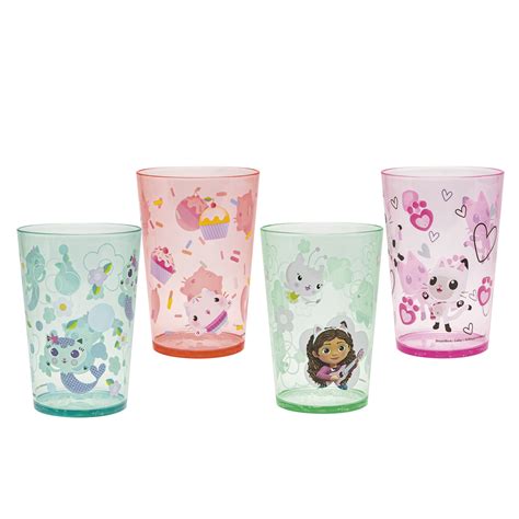 Zak Designs 15oz Gabbys Dollhouse Kelso Travel Straw Tumbler Plastic and Silicone with Leak ...