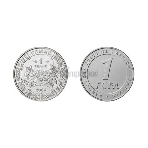 CENTRAL AFRICAN STATES 1 FRANC CFA 2006 KM# 16 UNC – Stampboxx