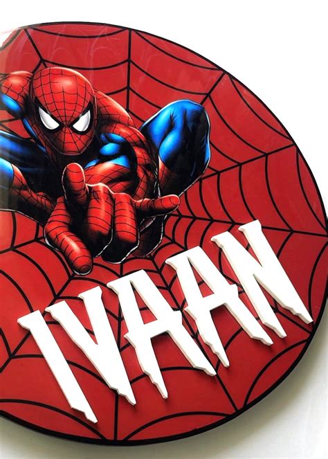 Spiderman Name Sign – Decor By The Way